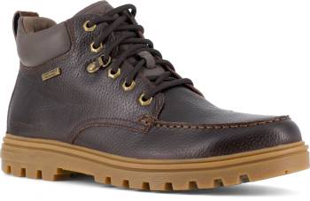 Rockport Work WGRK6710 Mocassin, Men's, Brown, Alloy Toe, EH, WP, Slip Resistant, Mid Cut, Work Boot