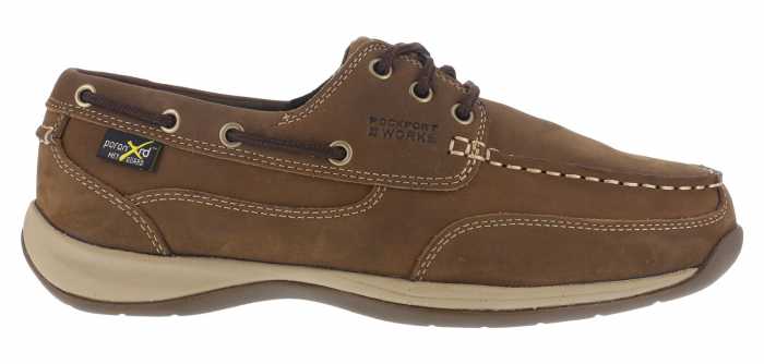 alternate view #2 of: Rockport WGRK634 Sailing Club, Women's, Brown, Steel Toe, EH, Mt, Boat Shoe