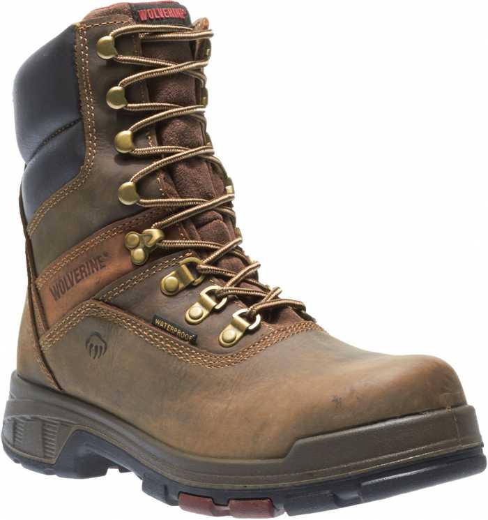 view #1 of: Wolverine WW10316 Cabor EPX, Men's, Dark Brown, Comp Toe, EH, WP, 8 Inch