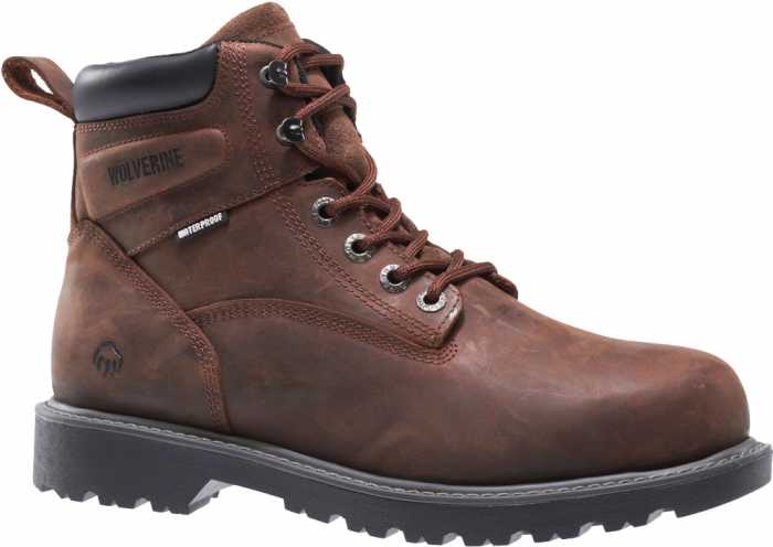 alternate view #2 of: Wolverine WW10633 Floorhand Men's, Dark Brown, Steel Toe, EH, 6 Inch, Waterproof Boot