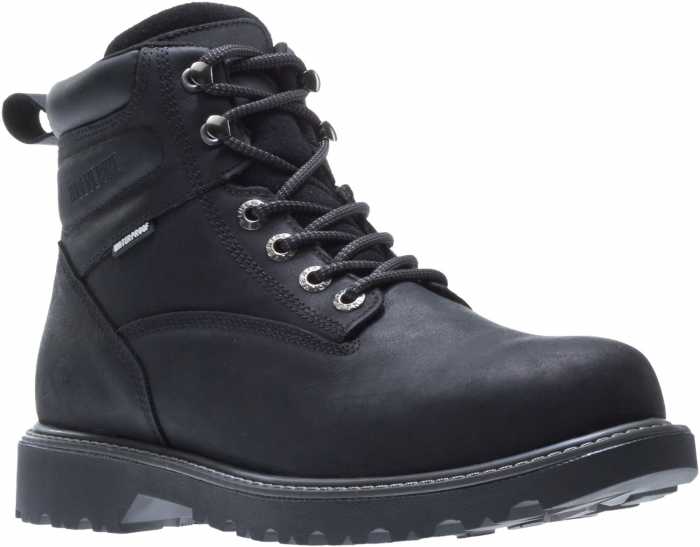 view #1 of: Wolverine WW10694 Floorhand, Men's, Black, Steel Toe, EH, WP, 6 Inch Boot