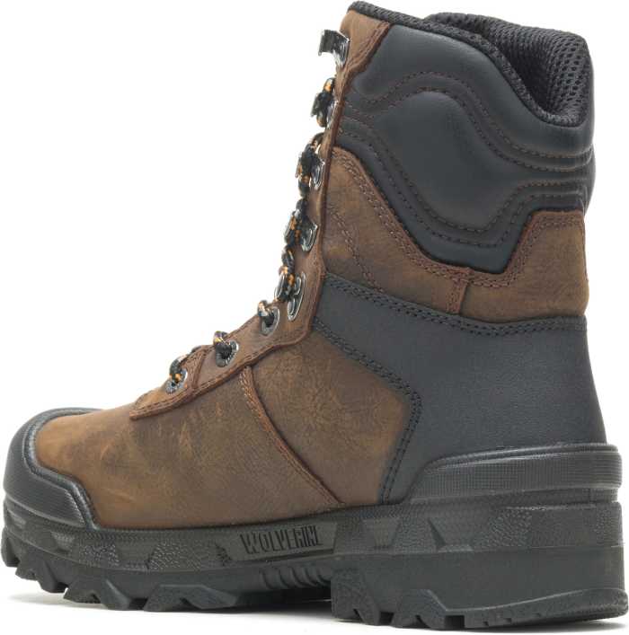 alternate view #3 of: Wolverine WW10945 Warrior, Men's, Brown, Comp Toe, EH, Mt, WP, 8 Inch Boot