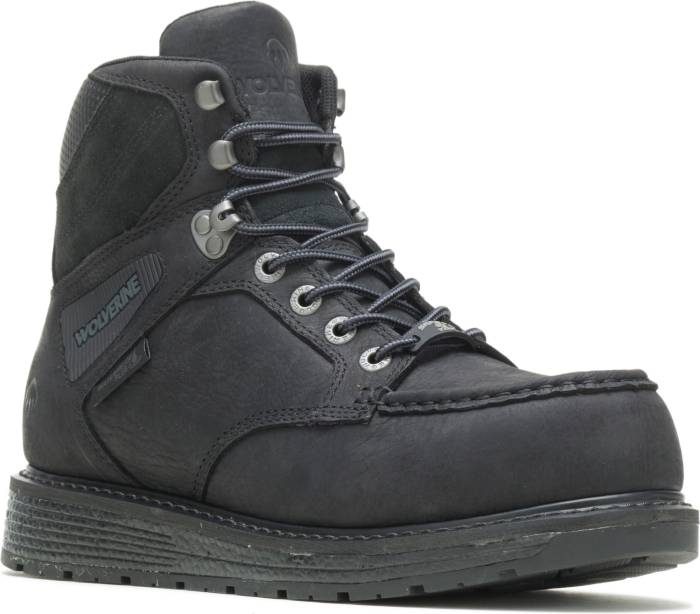 view #1 of: Wolverine WW211000 Hellcat UltraSpring, Men's, Black, Comp Toe, EH, WP, 6 Inch, Work Boot