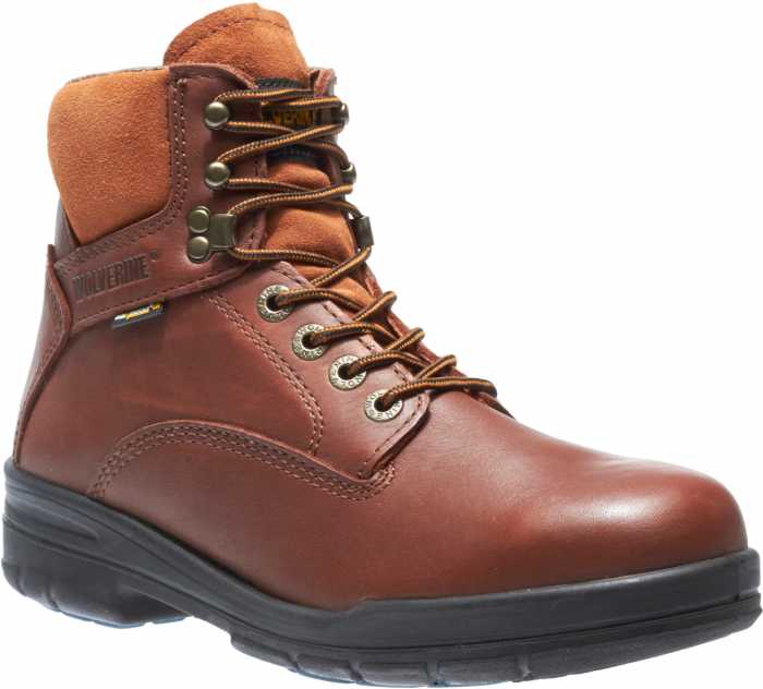 view #1 of: Wolverine DuraShocks SR WW3120 Brown Steel Toe, Electrical Hazard Men's 6 Inch Work Boot