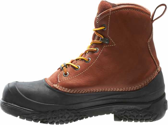 alternate view #3 of: Wolverine WW5698 SwampMonster Brown, Steel Toe, EH, Waterproof Men's 6 Inch Work Boot