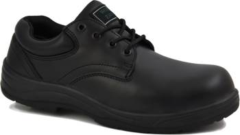 Work Zone WZS401-BL, Men's, Black, Steel Toe, EH, Slip Resistant, Oxford, Work Shoe