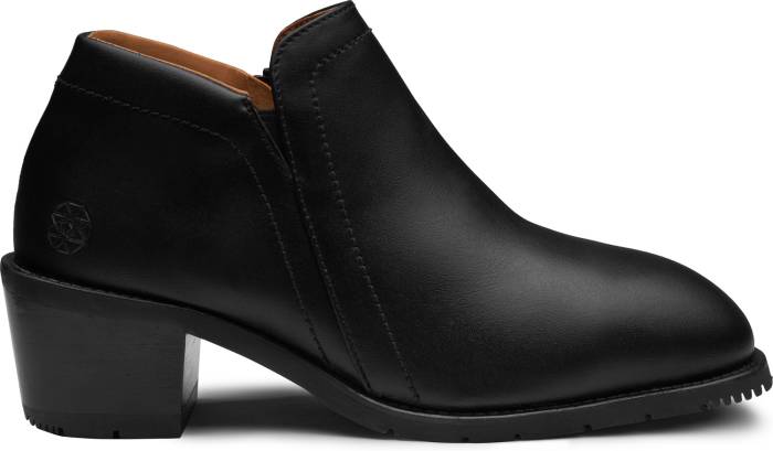 alternate view #2 of: Xena Workwear XEGRBT1 Women's Gravity Vegan Safety Shoe, Blackout, Steel Toe, Side Zipper