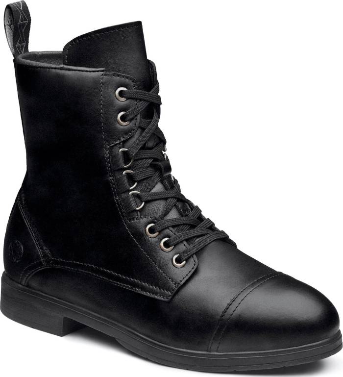 view #1 of: Xena Workwear XESPBL1 Women's Spice Safety Boot, Jet Black, Steel Toe, Side Zipper